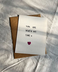Worth Every Moment | Illustrated Greeting Card