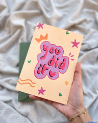You Did It | Illustrated Greeting Card