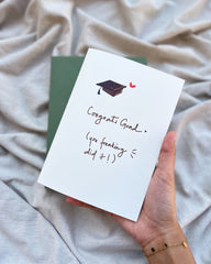 Heartfelt Graduation Congrats | Illustrated Greeting Card