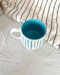 Handpainted Stripe Mug | No Cod Available