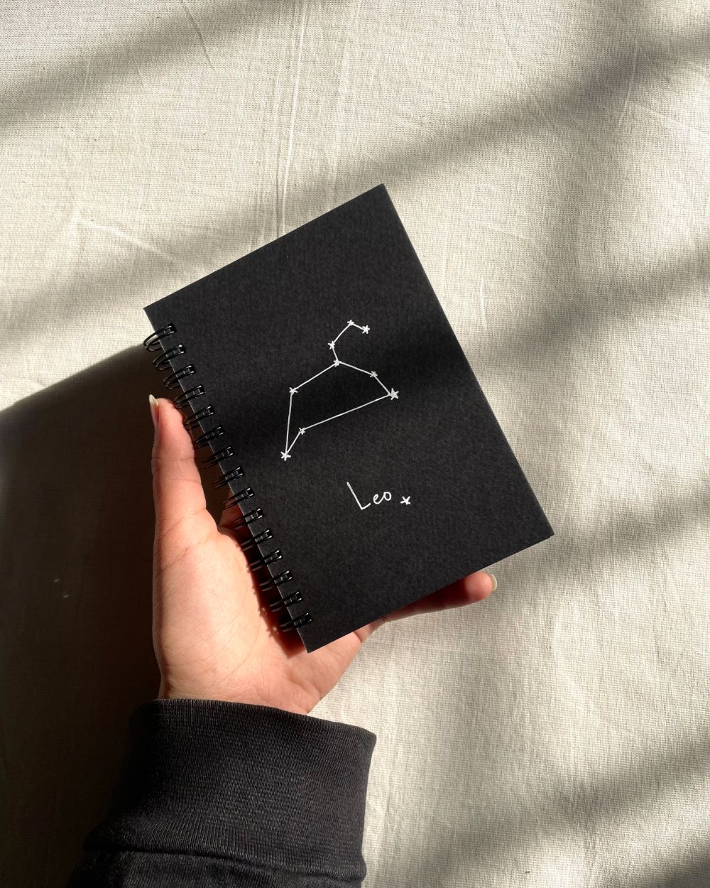 Leo Zodiac sign - Black Mini Notebook