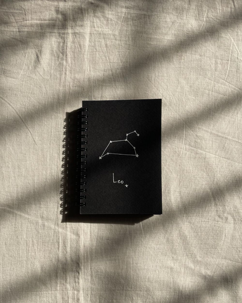 Leo Zodiac sign - Black Mini Notebook