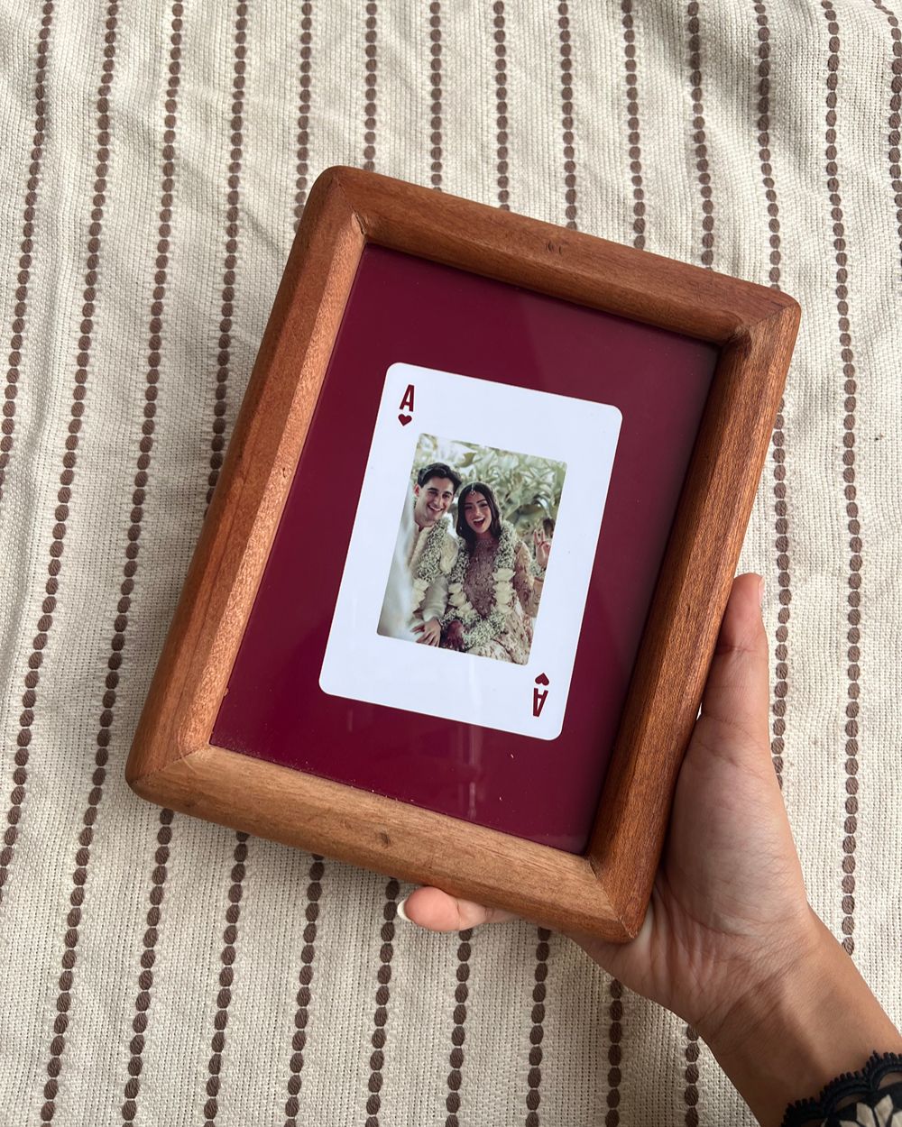 Ace of My Heart | An original wooden perfect Couple Frame (5.5" by 7" inches)