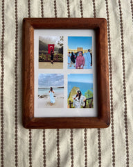 Four pictures in one frame | perfect wooden frame (5.5 by 7')
