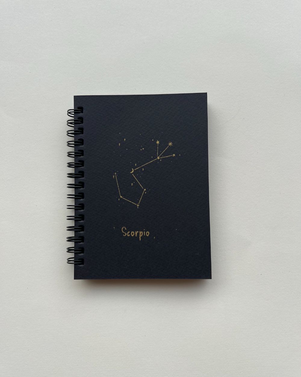 Scorpio Zodiac Sign - Black Mini Notebook