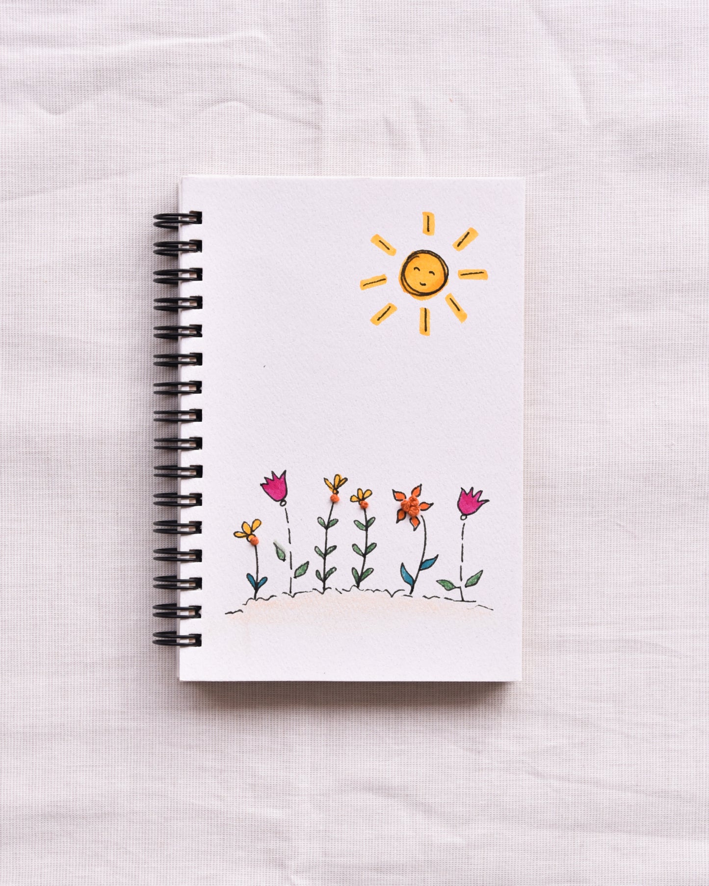 Sunshine - Embroidered Mini Notebook