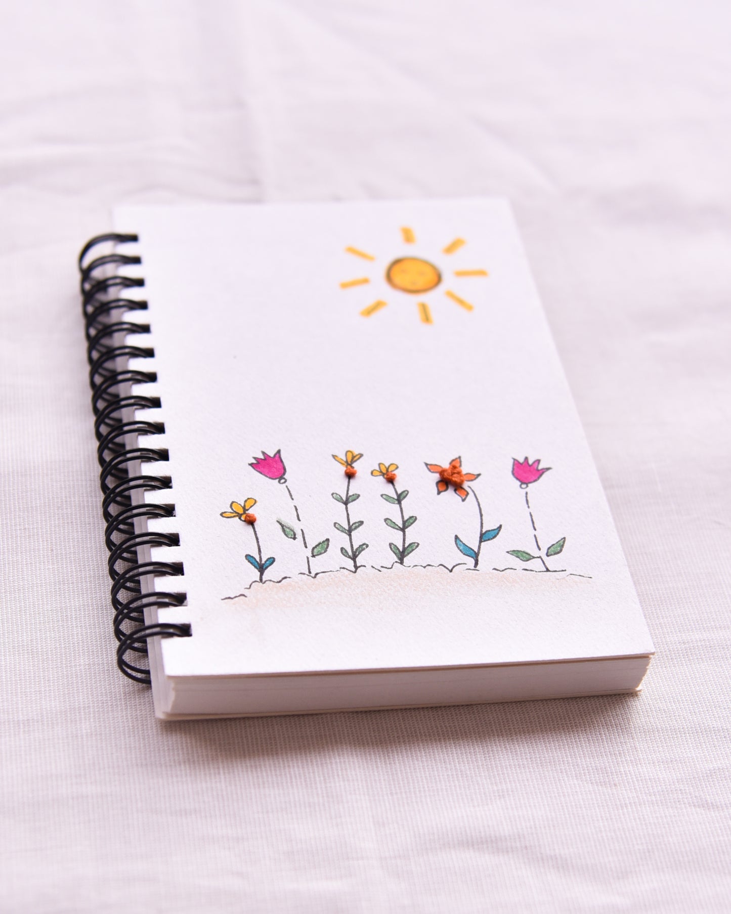 Sunshine - Embroidered Mini Notebook