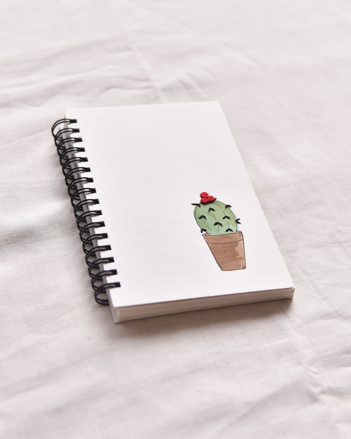 Cactus - Embroidered Mini Notebook