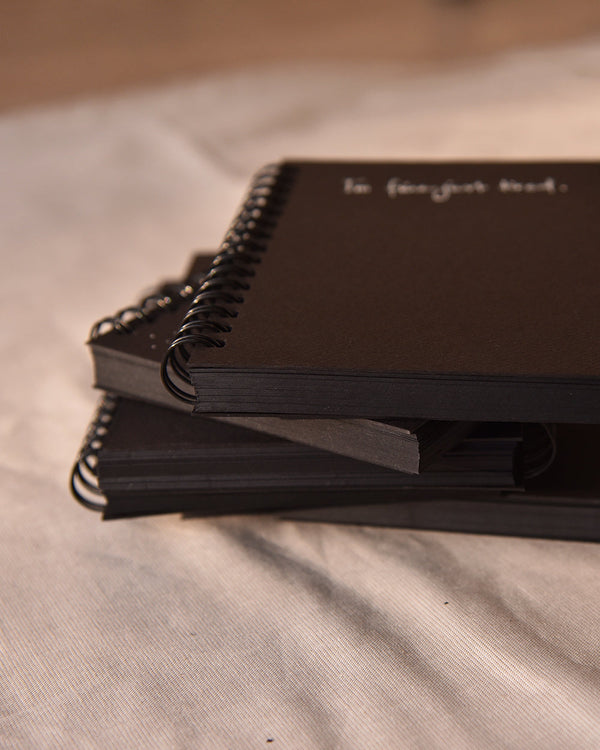 Do you believe in believing - Black Mini Notebook