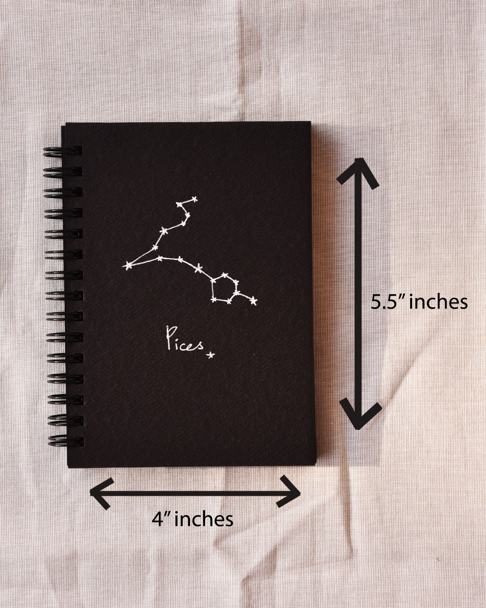 Notebook with black cover- Black Mini Notebook