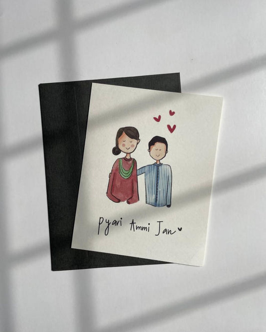 Pyari Ammi From Son| Illustrated Greeting Card