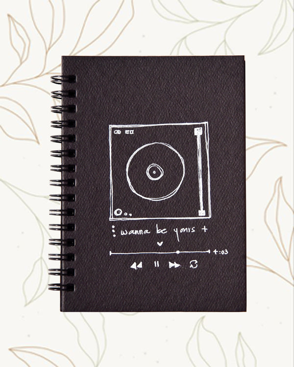 Yours - Black Mini Notebook