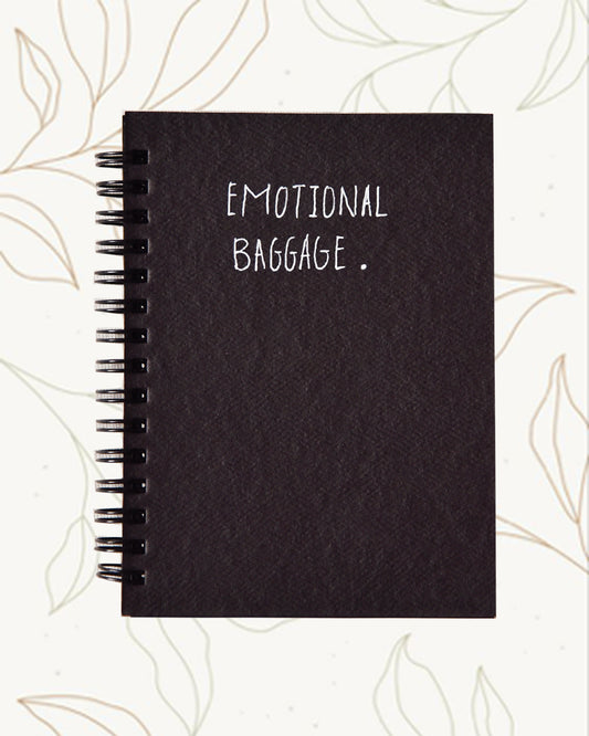 Emotional baggage - Black Mini Notebook