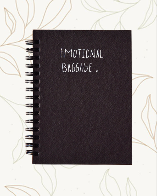 Emotional baggage - Black Mini Notebook