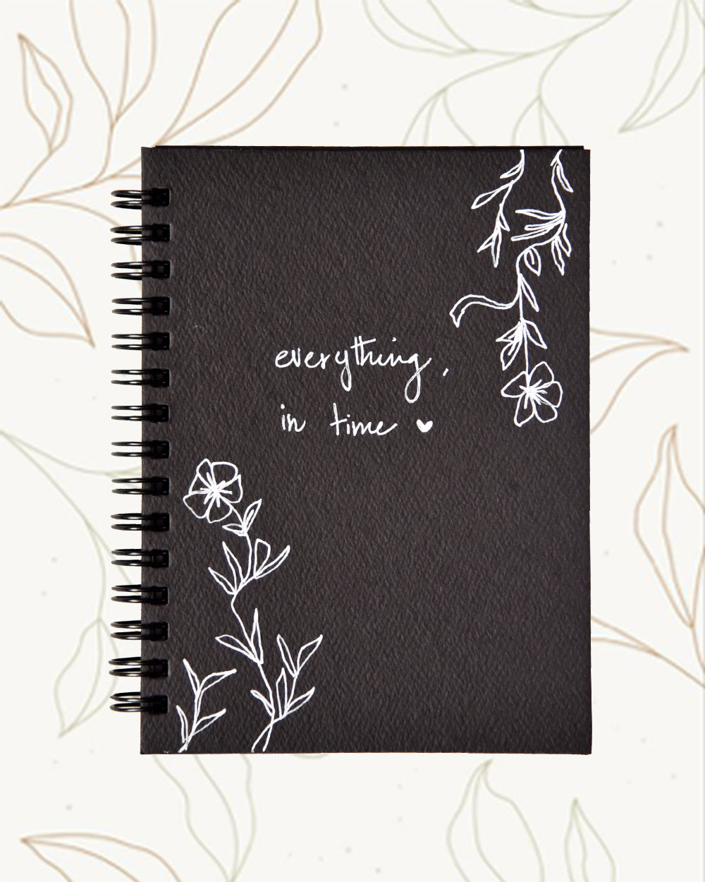Everything in time- Black Paper Journal