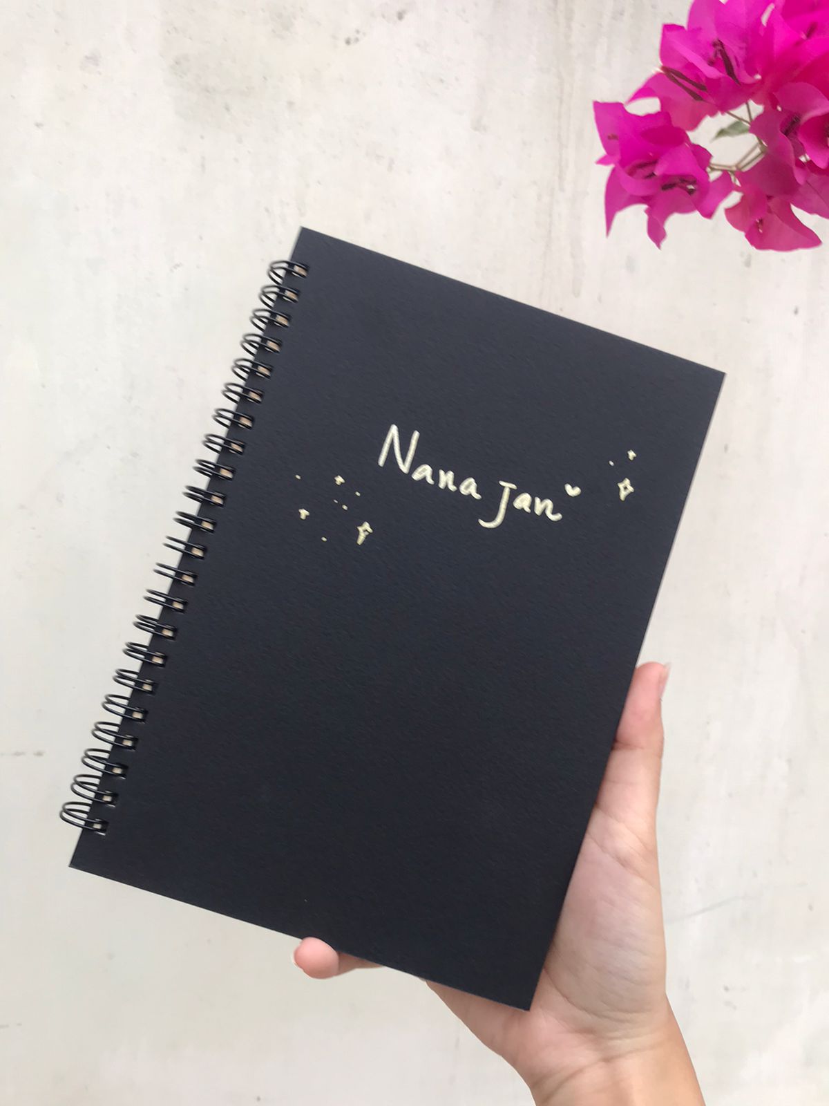 Black Custom Journal - Black Pages