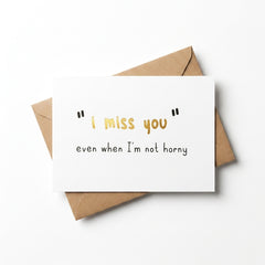 Miss you | Illustrated Greeting Card